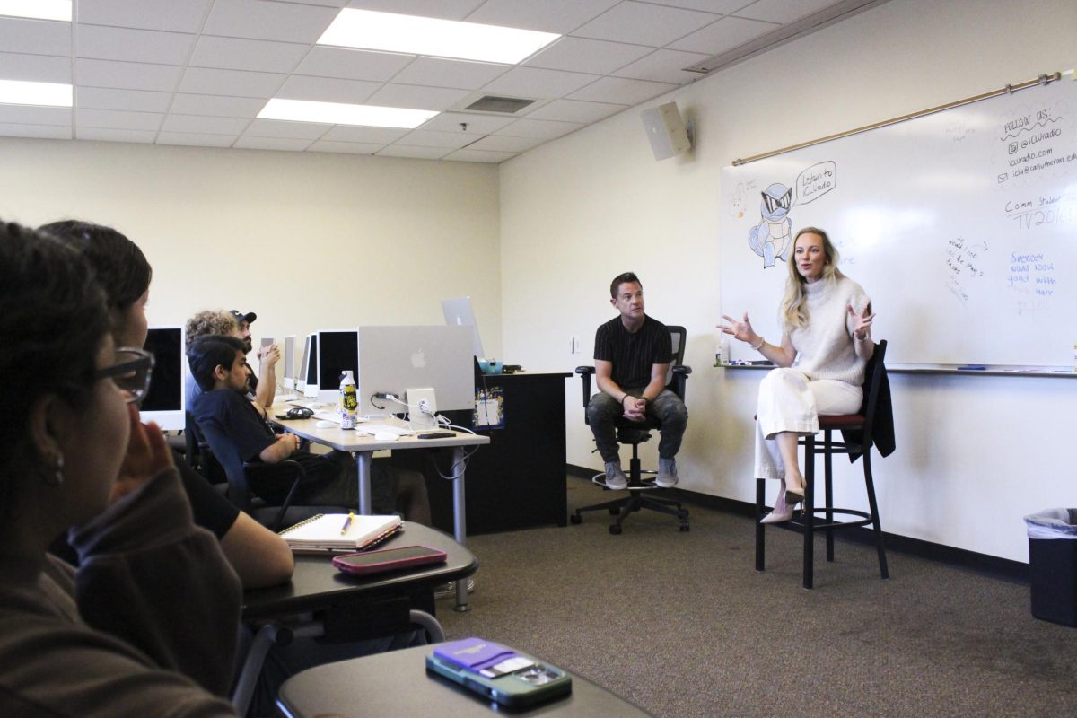 Savre answers questions students have about the entertainment industry.