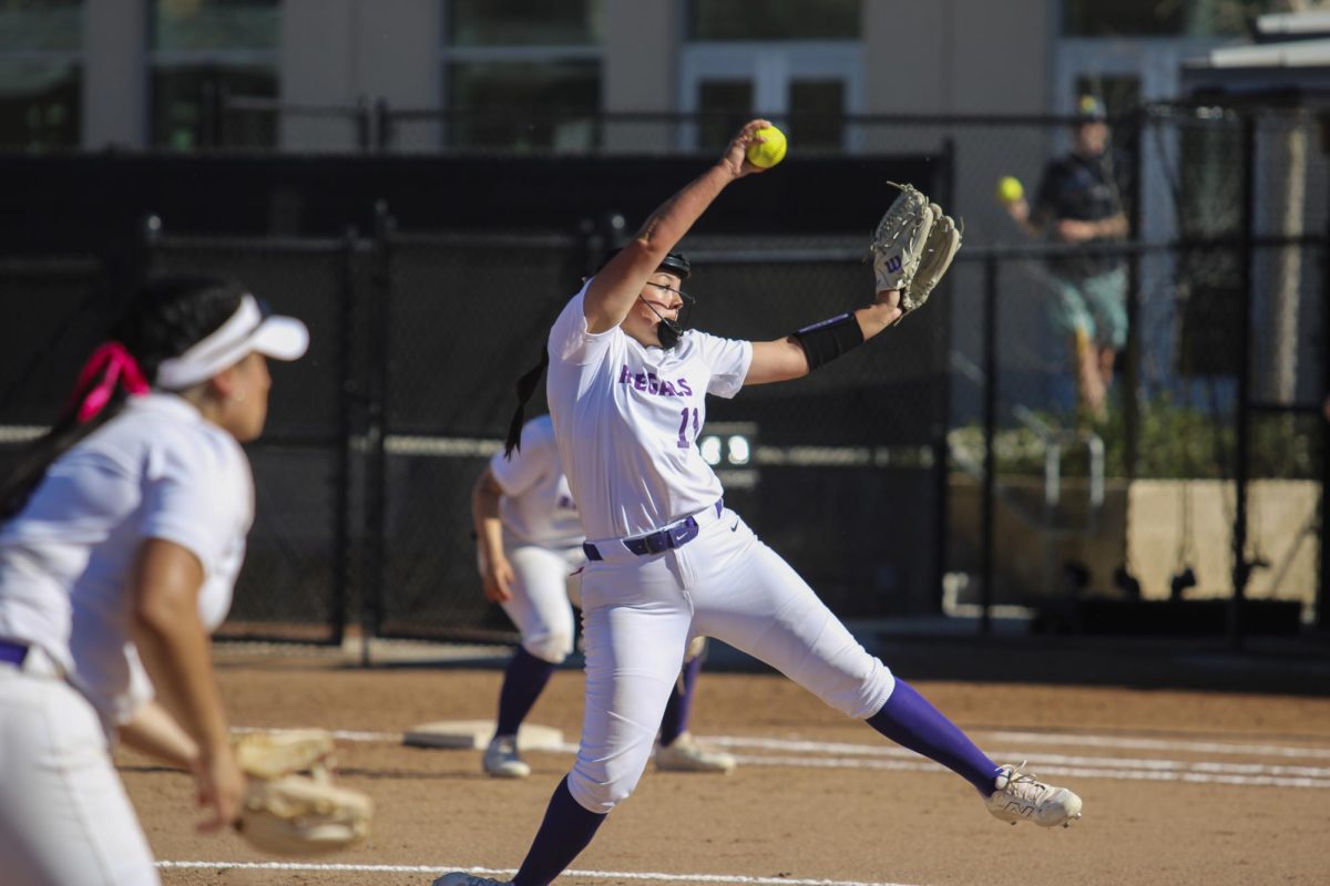 Junior pitcher Ava Tepesano put in four innings of work in game two of Saturday afternoon's doubleheader.